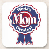 Weltbeste Mama Getränkeuntersetzer (Vorderseite)