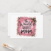 Weltbeste Mama Karte (Vorderseite/Rückseite Beispiel)