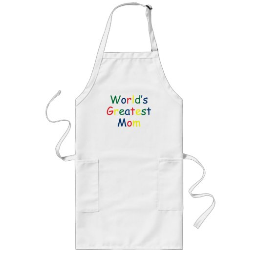 Weltbeste Mama Lange Schürze (Vorne)