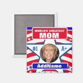 Weltbeste Mama Magnet (Vorderseite/Rückseite)