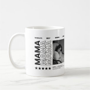 Weltbeste Mama moderne Typografie Fotocollage Kaffeetasse
