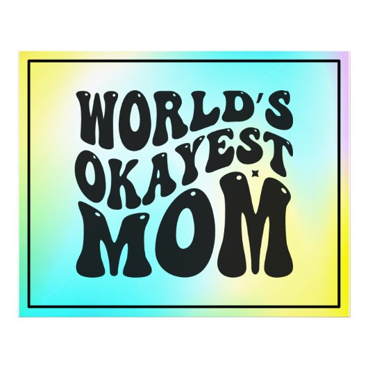 Weltbeste Mama - Muttertag Fotodruck (Vorne)