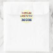 Weltbeste Mama Runder Aufkleber (Tasche)