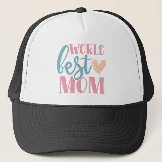 Weltbeste Mama Truckerkappe (Vorderseite)