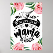 Weltbeste Mamposter Poster (Vorne)