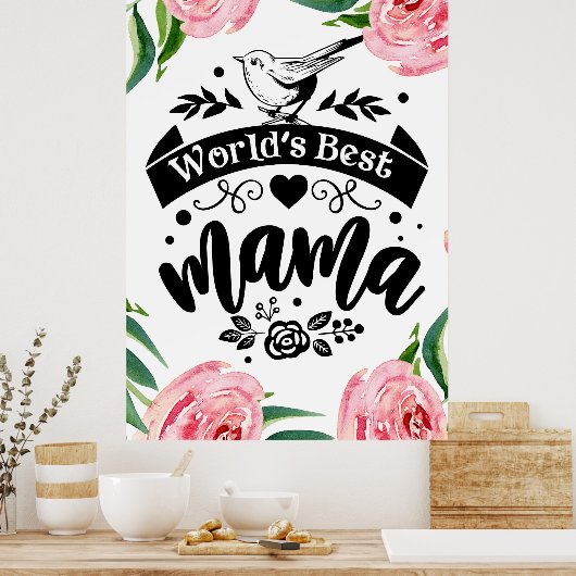 Weltbeste Mamposter Poster (Küche)