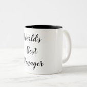 Weltbeste Manager-Tasse Zweifarbige Tasse (VorderseiteRechts)