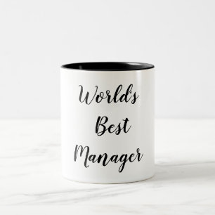 Weltbeste Manager-Tasse Zweifarbige Tasse