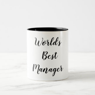 Weltbeste Manager-Tasse Zweifarbige Tasse