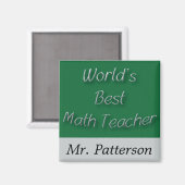 Weltbeste Mathematiklehrerin Magnet (Vorderseite/Rückseite)