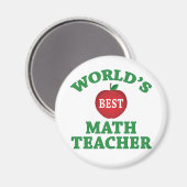 Weltbeste Mathematiklehrerin Magnet (Vorderseite/Rückseite)