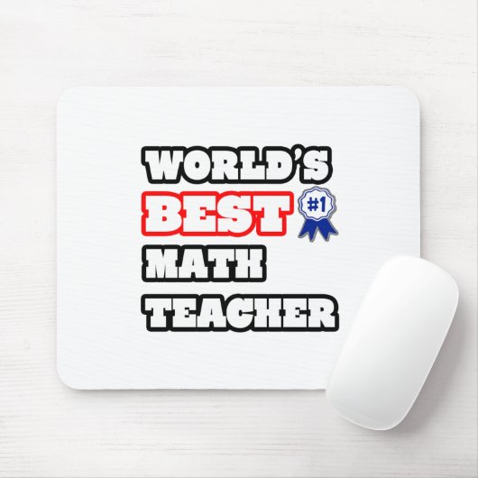 Weltbeste Mathematiklehrerin Mousepad (Mit Mouse)