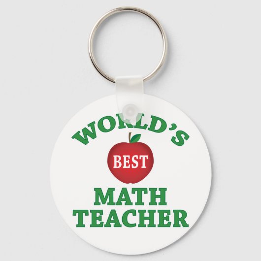 Weltbeste Mathematiklehrerin Schlüsselanhänger (Vorderseite)