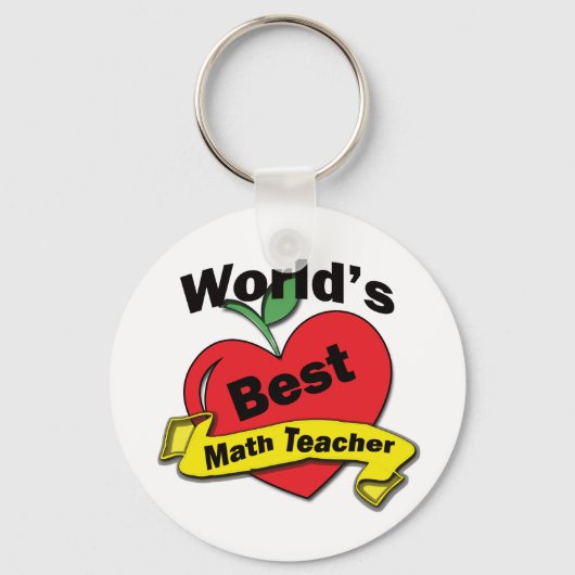 Weltbeste Mathematiklehrerin Schlüsselanhänger (Vorderseite)