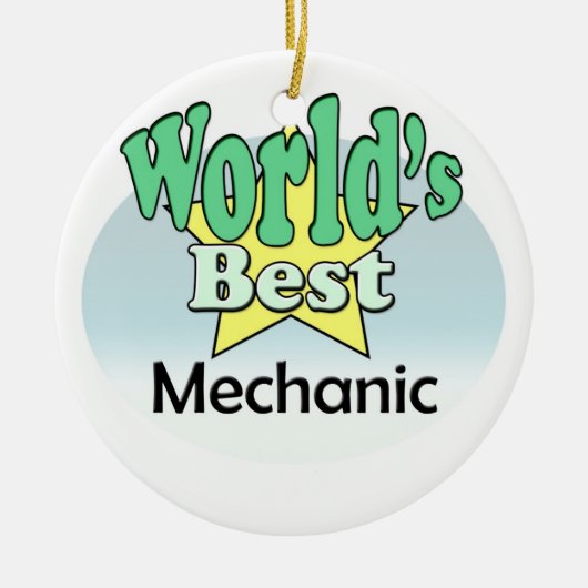 Weltbeste Mechanik Keramik Ornament (Vorne)