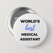 Weltbeste medizinische Assistentin 2 Button (Vorne & Hinten)