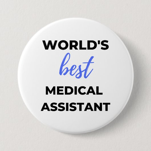 Weltbeste medizinische Assistentin 2 Button (Vorderseite)