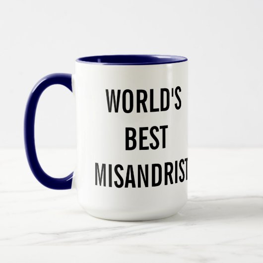 Weltbeste misandrist Tasse (Links)