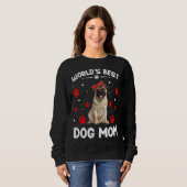 Weltbeste Mops-Hunde-Mama Sonniger Muttertag Sweatshirt (Vorne ganz)