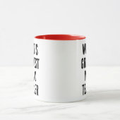 Weltbeste Musiklehrerin Tasse (Zentrum)