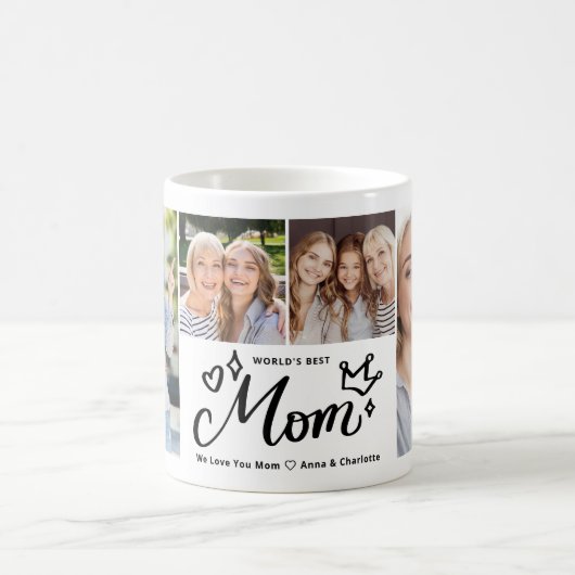 Weltbeste Mutter Aller Zeiten Foto-Collage Muttert Kaffeetasse (Mittel)
