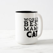 Weltbeste Mutter Cat Zweifarbige Tasse (VorderseiteRechts)