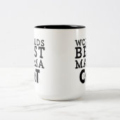 Weltbeste Mutter Cat Zweifarbige Tasse (Mittel)