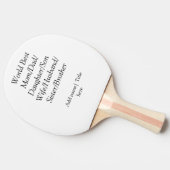 Weltbeste Mutter Ehemann Ehefrau Papa Tochter Sohn Tischtennis Schläger (Seitenansicht)