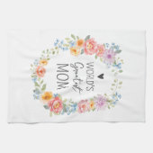 Weltbeste Mutter Farbige Florale Muttertag Geschirrtuch (Horizontal)
