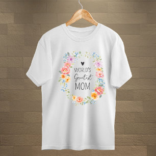 Weltbeste Mutter Farbige Florale Muttertag T-Shirt
