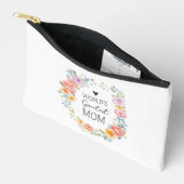 Weltbeste Mutter Farbige Florale Muttertag Zubehörtasche (Offen)