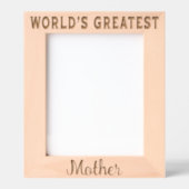 Weltbeste Mutter Geätzte Rahmen (Vorderseite)