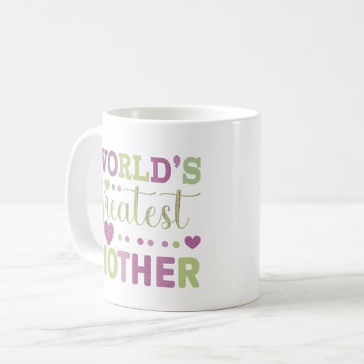 Weltbeste Mutter Kaffeetasse (Vorderseite Links)