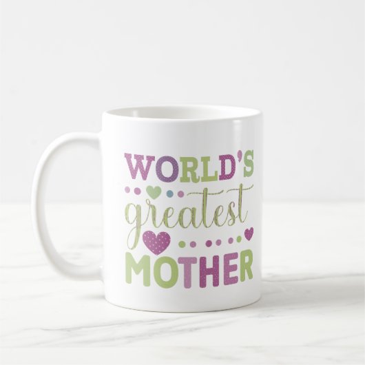 Weltbeste Mutter Kaffeetasse (Links)