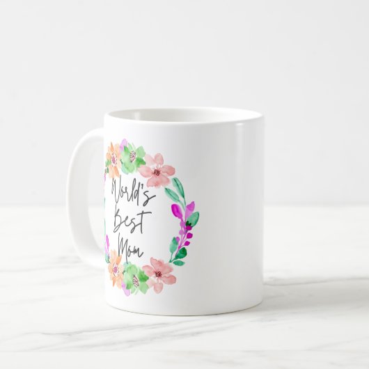 Weltbeste Mutter Kaffeetasse (Vorderseite Links)