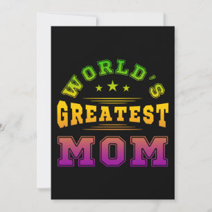 Weltbeste Mutter Muttertag Geschenk Einladung