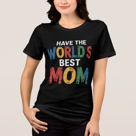 Weltbeste Mutter Tri-Blend Shirt (Vorderseite)