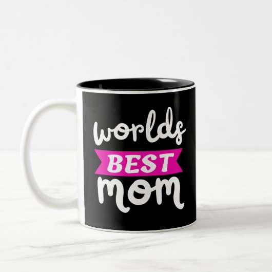 Weltbeste Mutter Zweifarbige Tasse (Links)