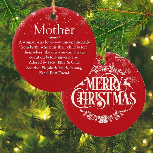 Weltbeste Muttersprache aller Mamas - Muttersprach Keramik Ornament