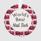 Weltbeste Nageltechniker-Ornament Ornament (Vorderseite)