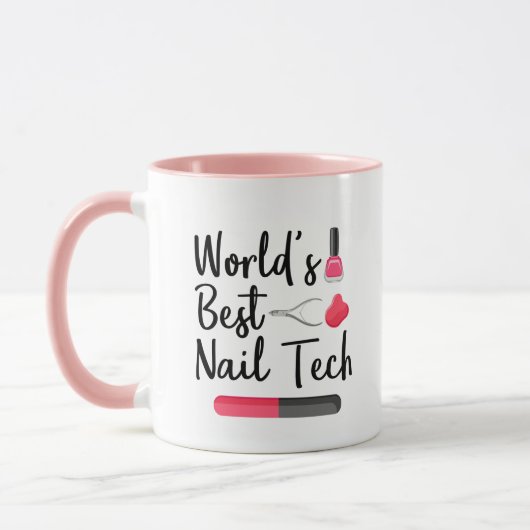 Weltbeste Nageltechnologie Tasse (Links)