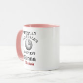 Weltbeste Nanna Name Großmutter hinzufügen Tasse (Vorderseite Links)