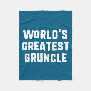 Weltbeste Ncle Lustige Familie Langarmshirt Fleecedecke