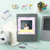 Weltbeste Nichte Foto Custom Lila Stars Aufkleber (iPad Hülle)