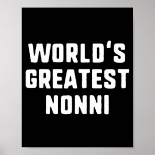 Weltbeste Nonni lustige Familie Weltbeste Poster