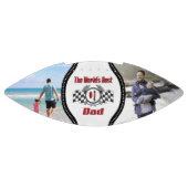 Weltbeste Nummer-1-Vater-Rennen mit Fotos Football (Panel)