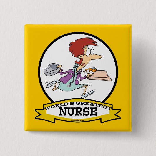 WELTBESTE NURSE FRAUEN VI CARTOON BUTTON (Vorderseite)