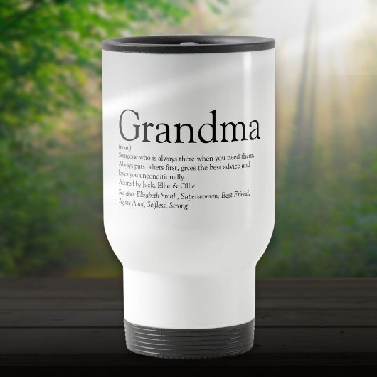 Weltbeste Oma, Großmutter Definition Reisebecher