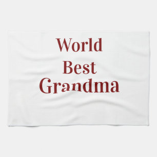 Weltbeste Oma Großmutter Großeltern pink n Geschirrtuch