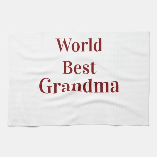 Weltbeste Oma Großmutter Großeltern pink n Geschirrtuch (Horizontal)